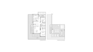 Penthouse floor plan, 3 bedrooms in VISTA AZUL XXXVIII LO MONTE No. 5
